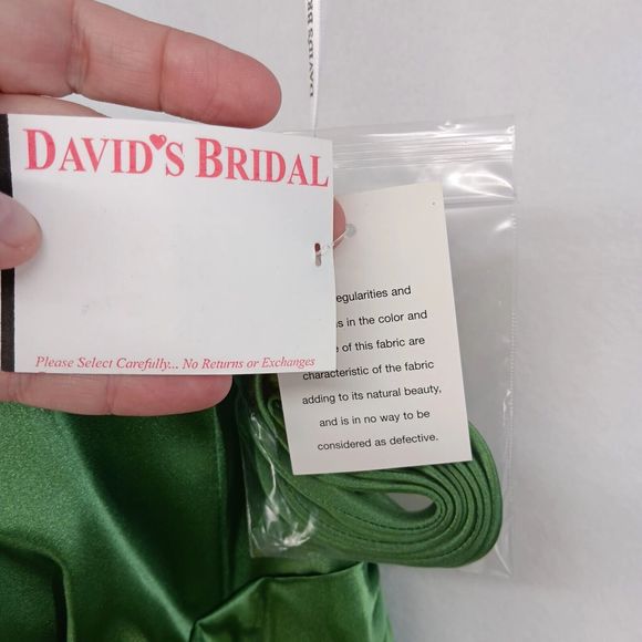 NWT David's Bridal Formal Event Dress $99 Clover Green Size 6 Pockets Sleeveless - Picture 6 of 16